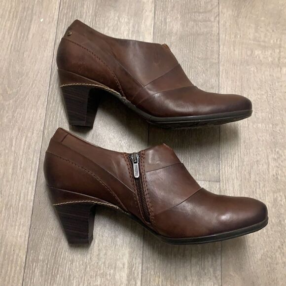 Womens Pikolinos Leather Block Heel Ankle‎ Bootie Shoes - Picture 1 of 10